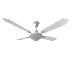 Ventilador de Techo Old British Blanco con Palas de Madera Laqueadas Blancas