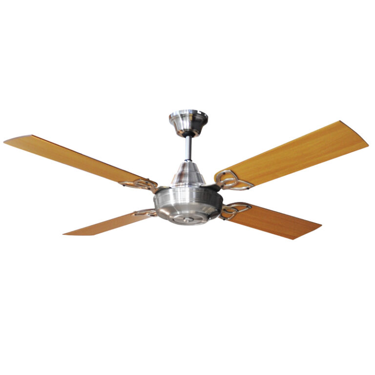 Ventilador De Techo Ocean Platil Con Palas Reversibles Cedro y Roble