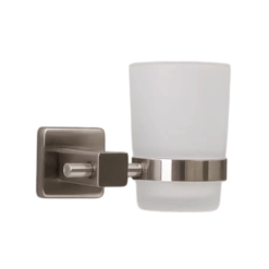 Vaso Y Portavaso de Baño Square